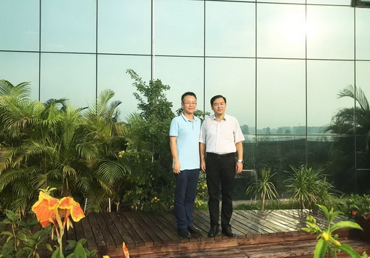 廣藥集團白云山盈康藥業董事長、總經理程宏輝拜會南寧市委常委、副市長周中
