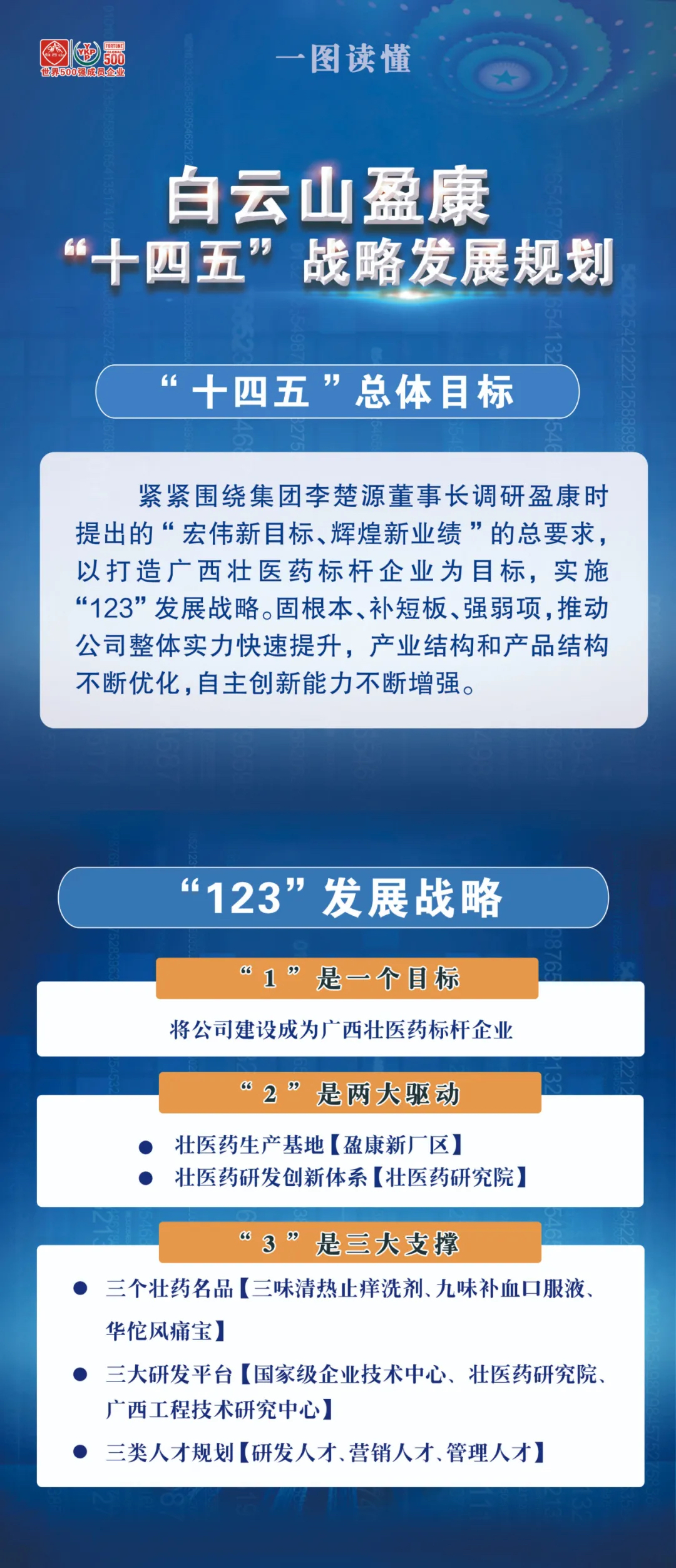 一圖讀懂白云山盈康“十四五”戰略發展規劃